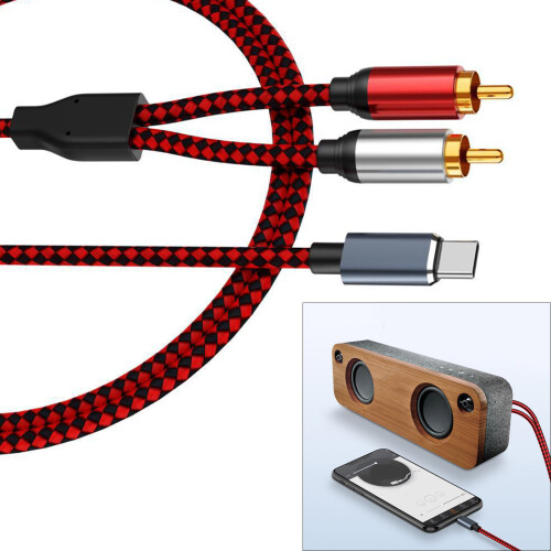 USB C to 2RCA Sound Cable USB  5m 1