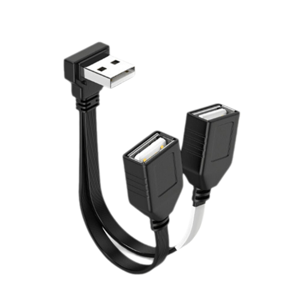 USB 1 To 2 Splitter Cable Male  10cm bend up-image-OPC-PHZKHNF-NEW