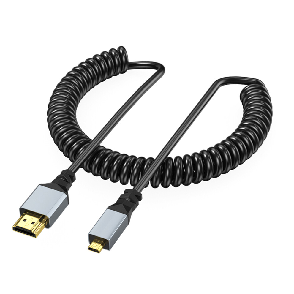Hdtv 4K Coiled Cable 90 Degree Right Upward Bend 7730001243825