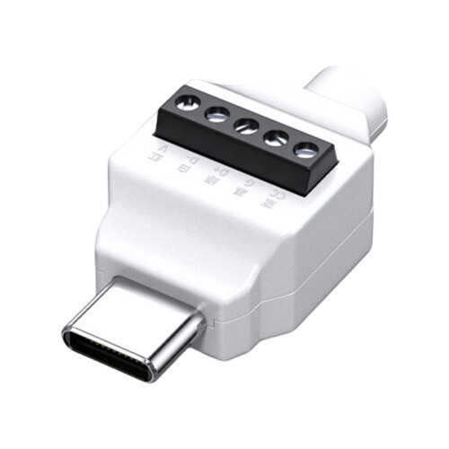 USB C Male to 5Pin/4pin Solderless Crimp  4Pin