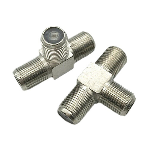 F Female Splitter for Cable Satellite Receiver  0.5m 2