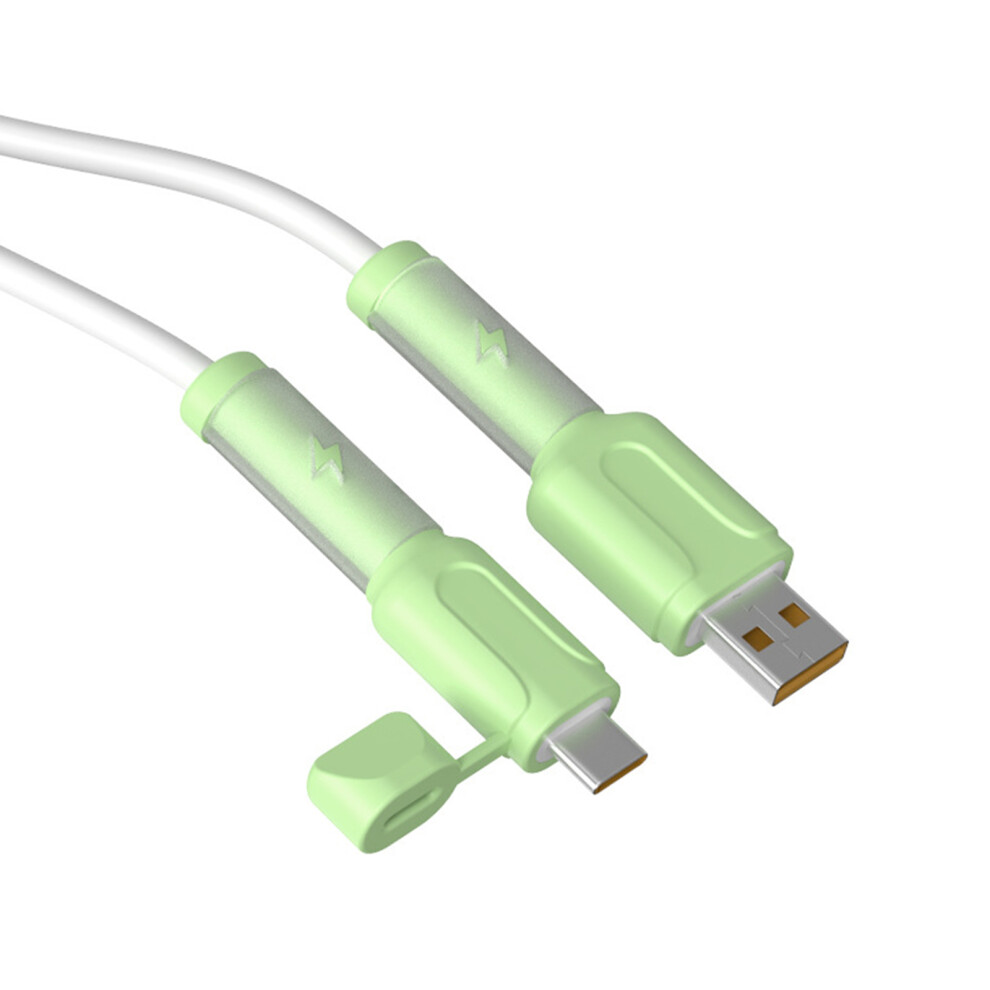 2Pcs Data Cable Protector Silicone Cord Saver Green Type C 7730021279217