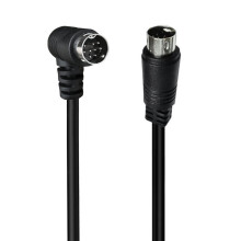 S Video Cable DIN 9Pin Male to 0.5m double bend