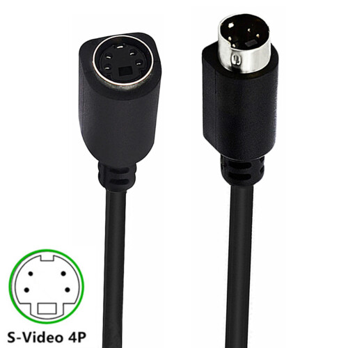 S Video Cable Small Din 4 Pin   elbow 2
