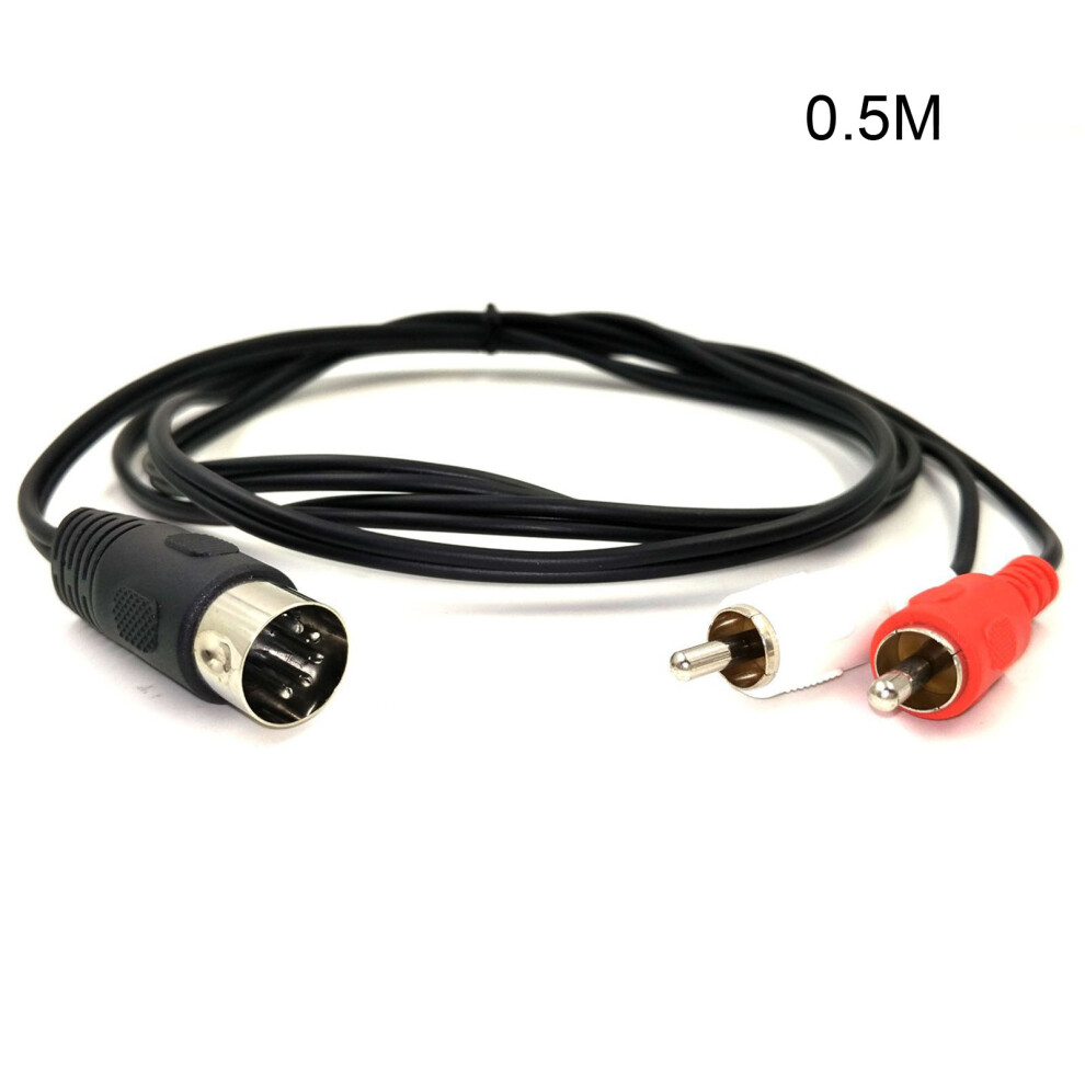 5 Pin Din Plugs Male To 2Rca 1.5M 7730021281753