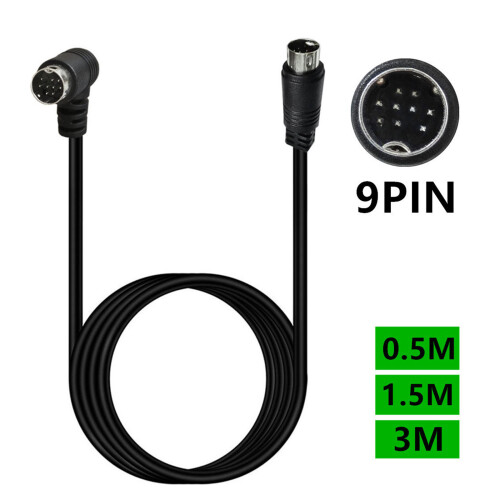 S Video Cable DIN 9Pin Male to   single bend 2
