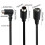 4Pin S Video Cable Gold Plated Plugs   double bend 4