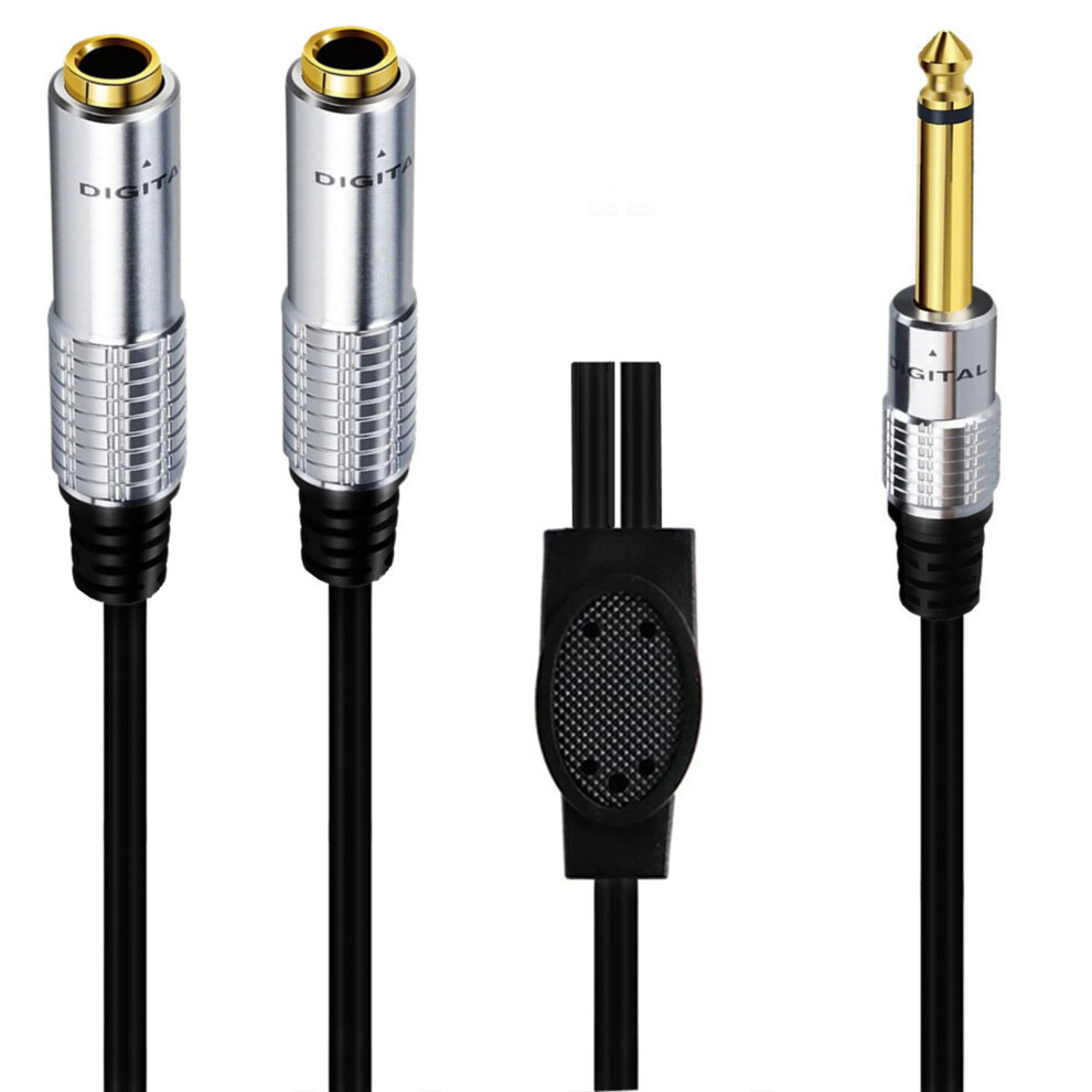 6.35Mm Guitar Signals Y Splitter Cable 1/4" Bend Up 7709992227497