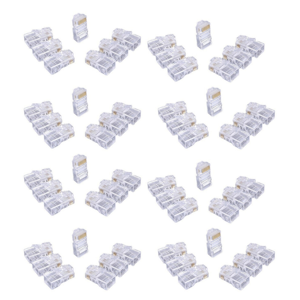 Pack Of 100 8P8c Cat6 Rj45 Connectors 7709992227626