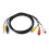 S-Video 4Pin with 3.5mm to 3RCA Composite 3