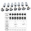 LP12 Fast Screw Locking Aviation Connector with  3 3