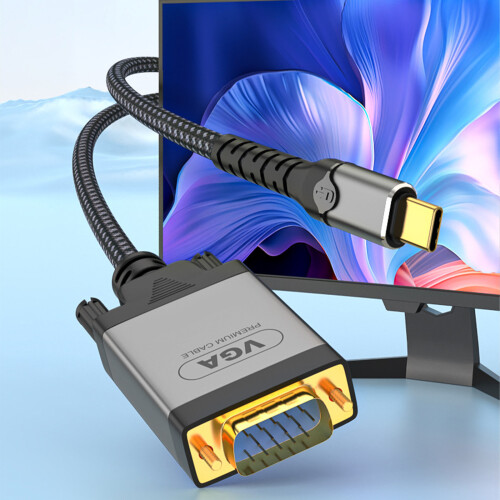 Type C to VGA Cable 1080P Display 1