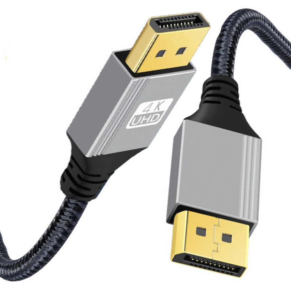 4K60hz Displayport Video Cable Fast Speed Transmission Silver 7709992231562