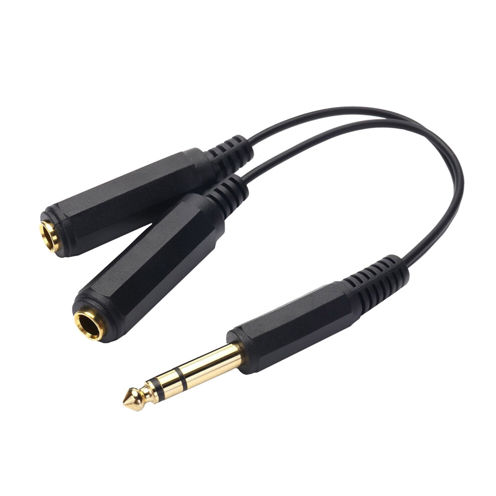 6.35Mm 1/4Inch Male Stereo To Two Female Male To Male 7709992237045