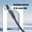 USB to C Cable Right Angles USB  1m Grey 8