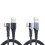 USB to C Cable Right Angles USB  1m Grey 7