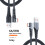USB to C Cable Right Angles USB  1m Grey 6