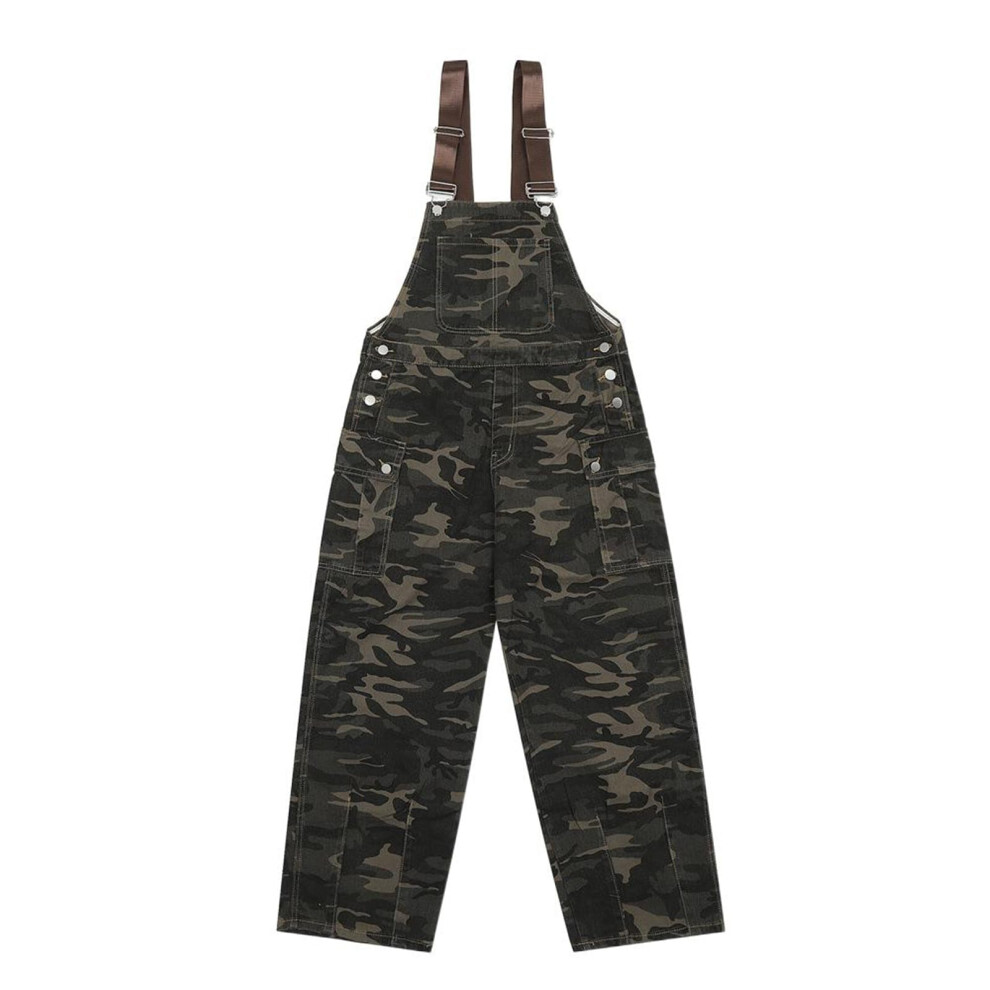 Workwear Overalls Men's Loose Straight-Leg Workwear Long Pants Jumpsuit 6493810793745