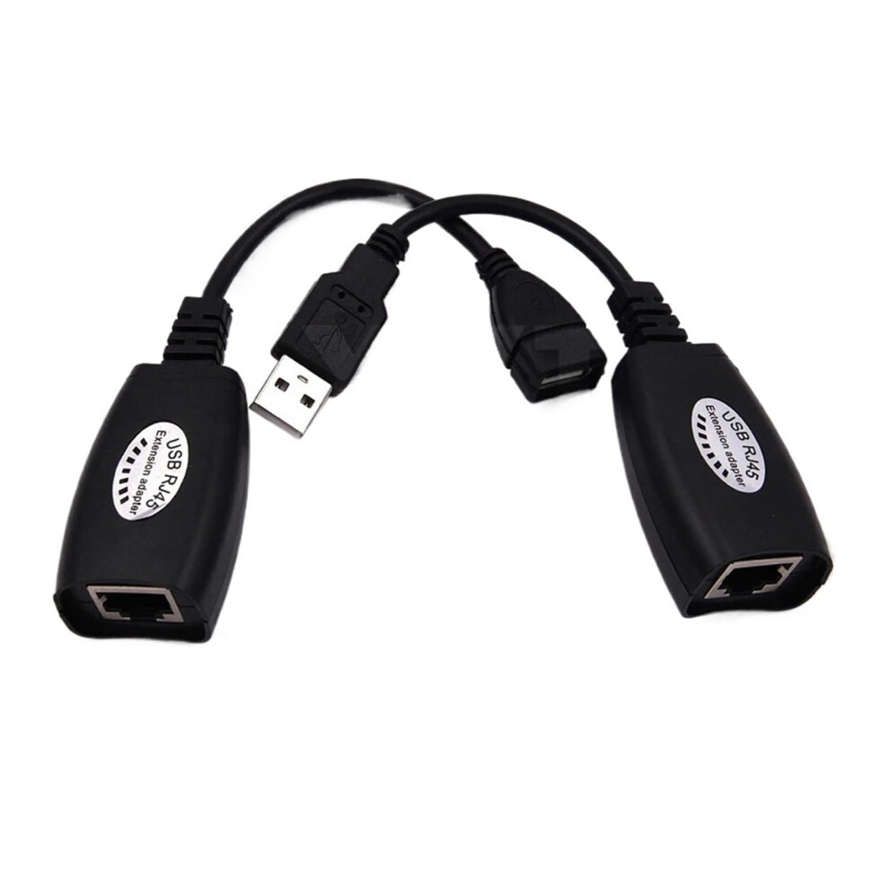 2 Pcs Usb To Rj45 Lan Cable Extension Adapter Extender For Networking Accessories Refï¼Chu 6493810794186