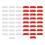 50PCS RC Road Track Barriers 1/18 RC Car Drifting 1