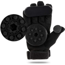 Professional Skateboard Gloves with Sliders,Standard Longboard Downhill Slide Gloves Skate Gloves with 2 Slider Puck Set