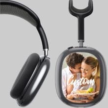 Custom Silicone Case Cover for AirPods Max 1/2 Headphones Photo Logo Text Ref:Vyr