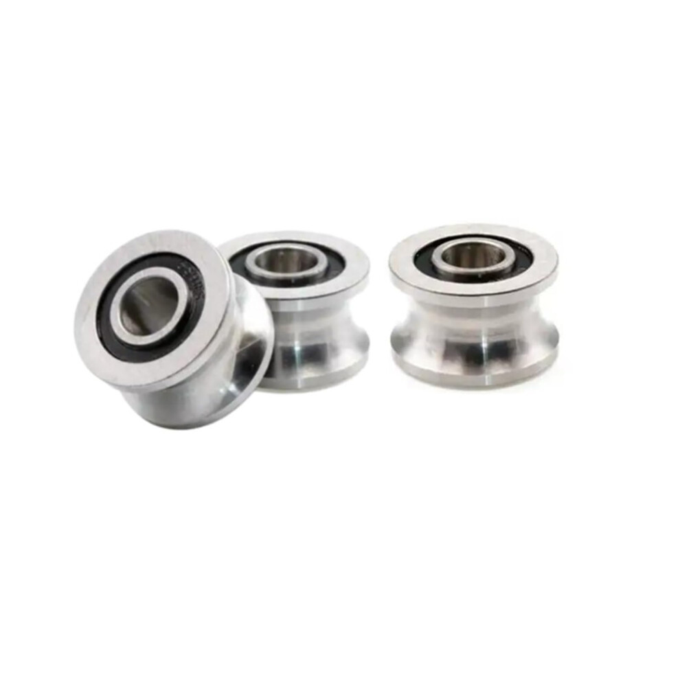 5Pcs U22 8 22.5 14.5Mm U Shaped Round Bottom Track Groove Pulley Bearing Sliding Rollers Bearing U Groove Ball Bearings Catholic 6493810794360