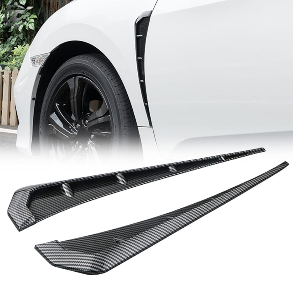 1Pair Car Fender Side Vents Universal Abs Spoiler Car Vent Air Flow Fender Intake 6493810859137