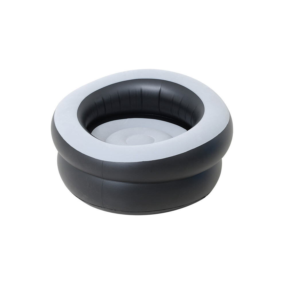 Fauteuil gonflable d'extérieur simple - Gris - 85 cm x 85 cm x 53 cm