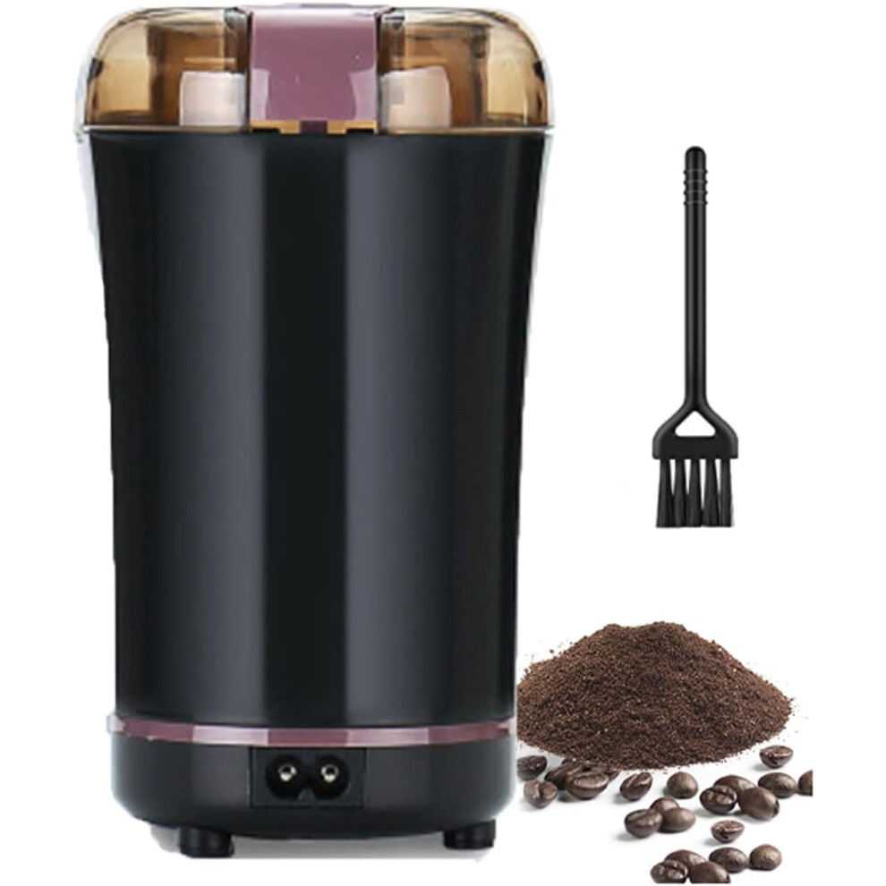 Molinillo De Café EléCtrico, Multifuncional, 3 En 1, Gran Capacidad, Muele Semillas De Lino, Frutos Secos Y Granos De Café, Color Negro.-image