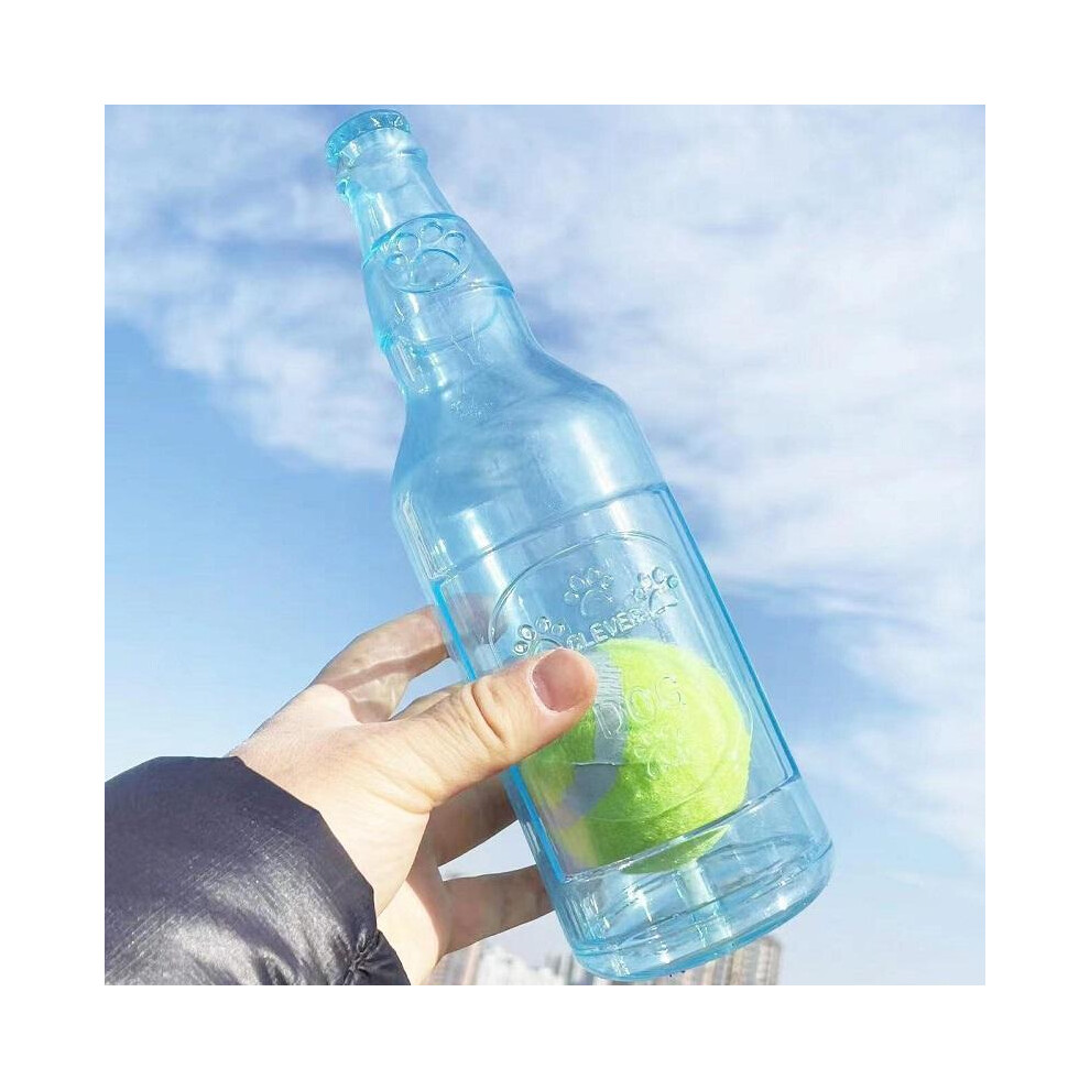 Juguete Masticable Para Mascotas, Botella De Cerveza Resistente A Mordeduras Con Forma De T, Juguetes Interactivos Chirriantes-image