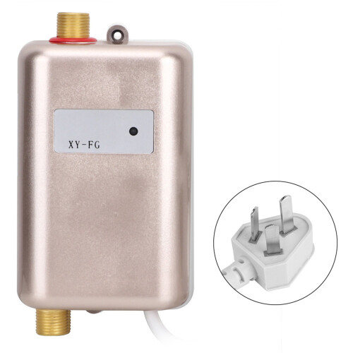 Gold Home Kitchen Hot Cold Mini Instant Water Heater with Indicator Light