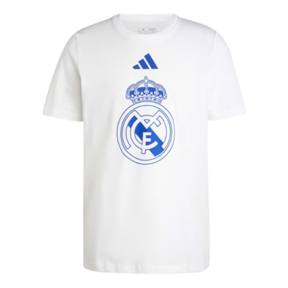 Adidas (M) 2024-2025 Real Madrid Dna Graphic Tee (White) White