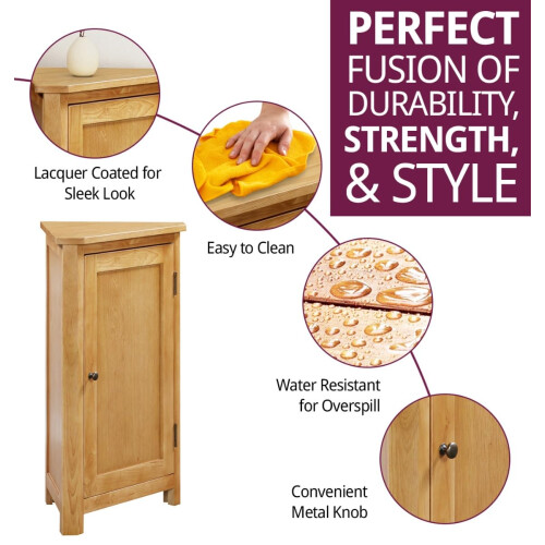 Hallowood Furniture Aston Compact Corner Display Unit 1
