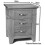 Hallowood Furniture Camberley Oak 3 Drawer Bedside Table 4