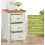 Hallowood Furniture Clifton Oak Painted Bedside Table 5