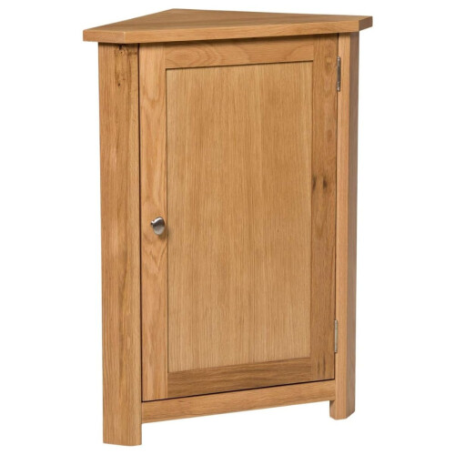 Hallowood Furniture Waverly Oak Compact Corner Display Unit