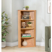 Hallowood Furniture Waverly Oak Compact Corner Cupboard Top