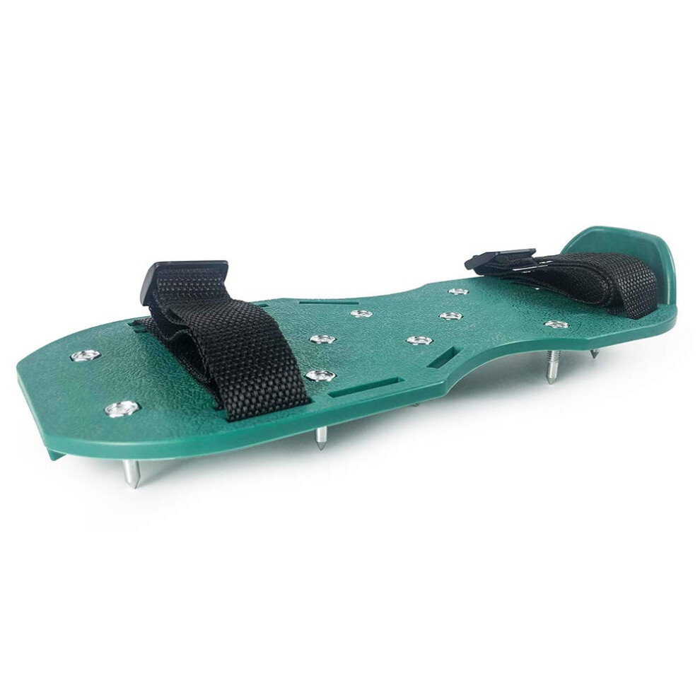 Gunite Spiked Shoes With 3/4' Short Spikes For Epoxy Floor, Overlays, Cover Installation, Green Color (Pair) 6493810860805