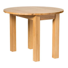 Hallowood Furniture Waverly Oak Drop Leaf Round Table