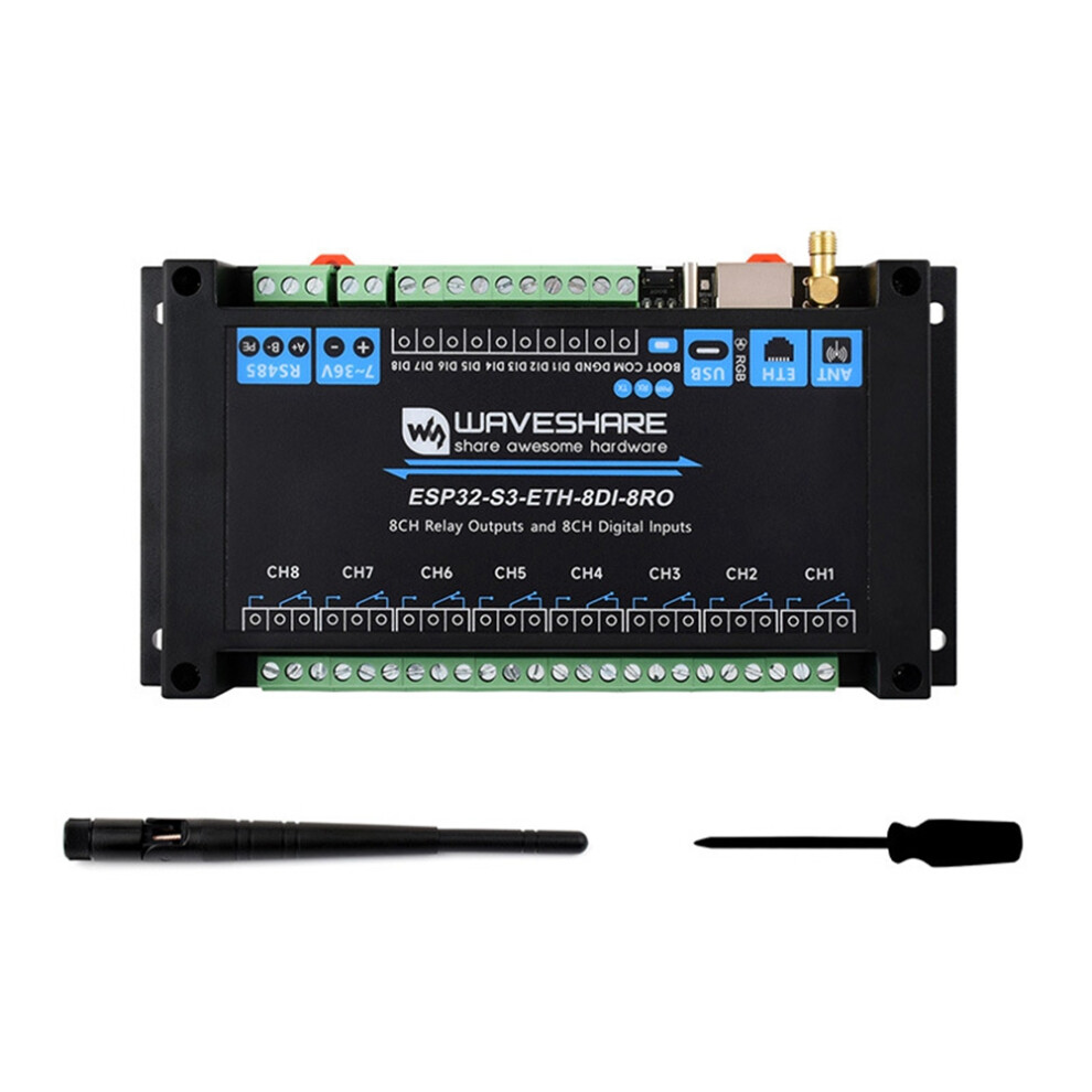Esp32-S3 Industrial 8Ch Wi-Fi Network Relay 4852935626055