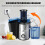 Cold PressJuicer, Masticating Juicer with 5.4in Wide Feed Chute EU 6