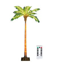 Solar Palm Tree Lights for Patio Outdoor Decoration,4.6FT