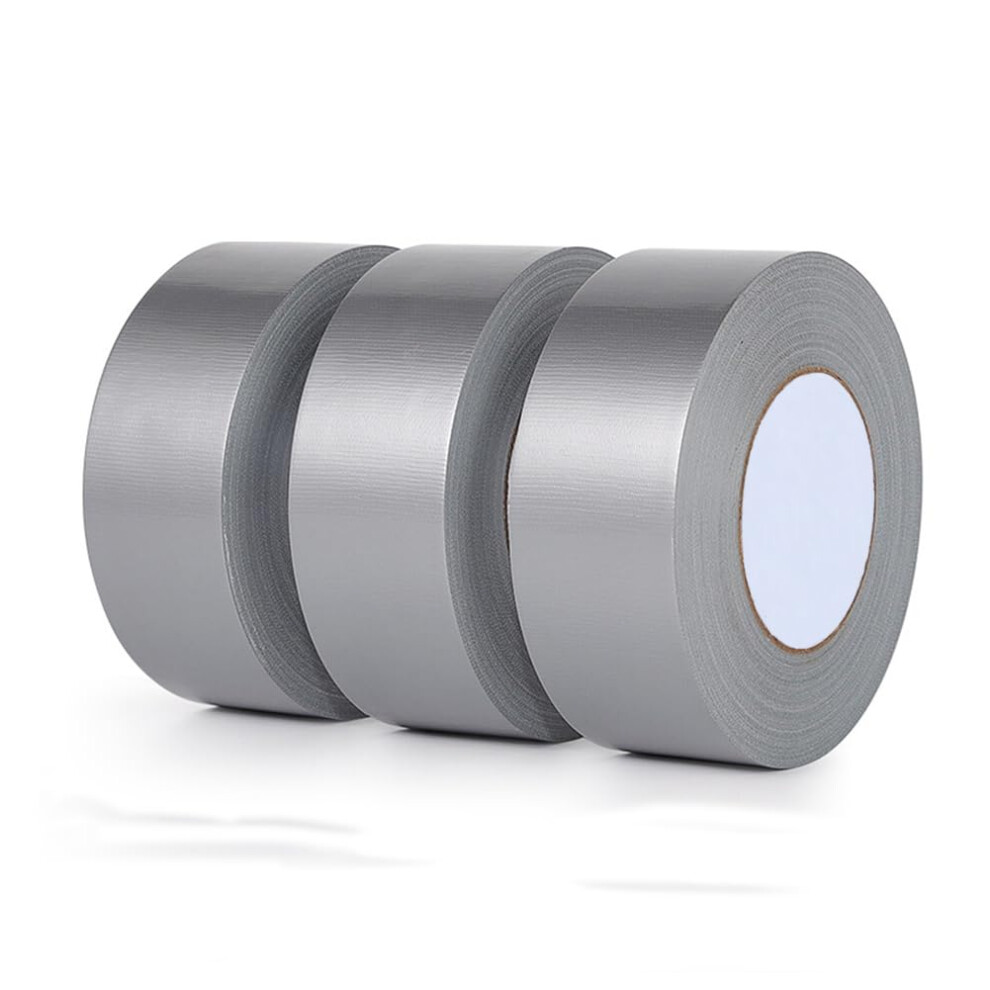 Duct Tape,Strong, Flexible, Silver Duct Tape Bulk,No Residue,Hand Tearable,2 Inch X 54 Yards(3-Pack) 6493810797699