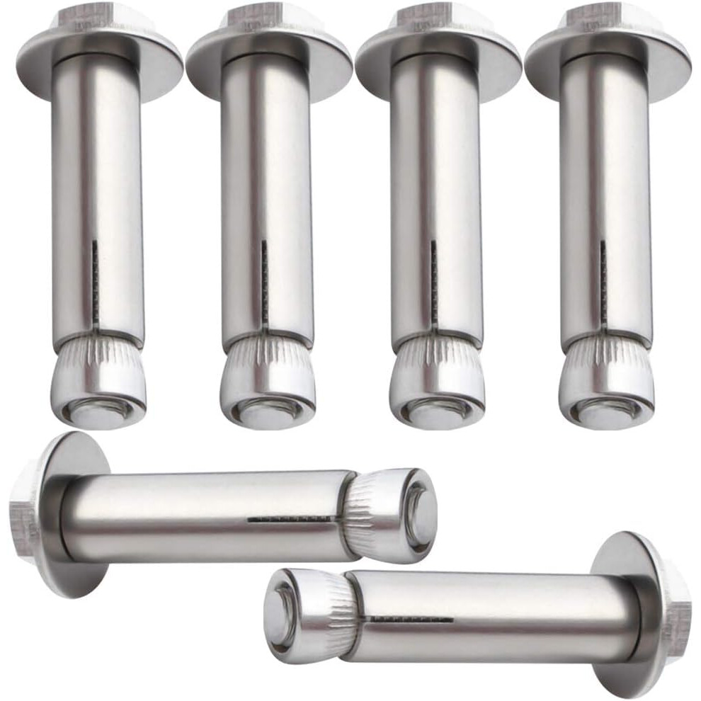 Expansion Screw Bolts,Anchor Bolt,6 Pcs Anchor Bolt Fixing Anchors,304 Stainless Steel, M8 X 50 6493810926693
