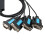 Câble USB vers RS232 4 ports - Câble série DB9 9 broches 232 5