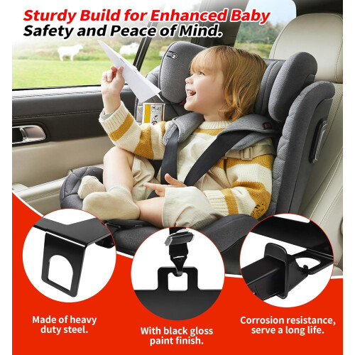 Cars ISOFIX Latch Interface Mount Bracket, Child Safety Seat Mount Bracket Universal 1