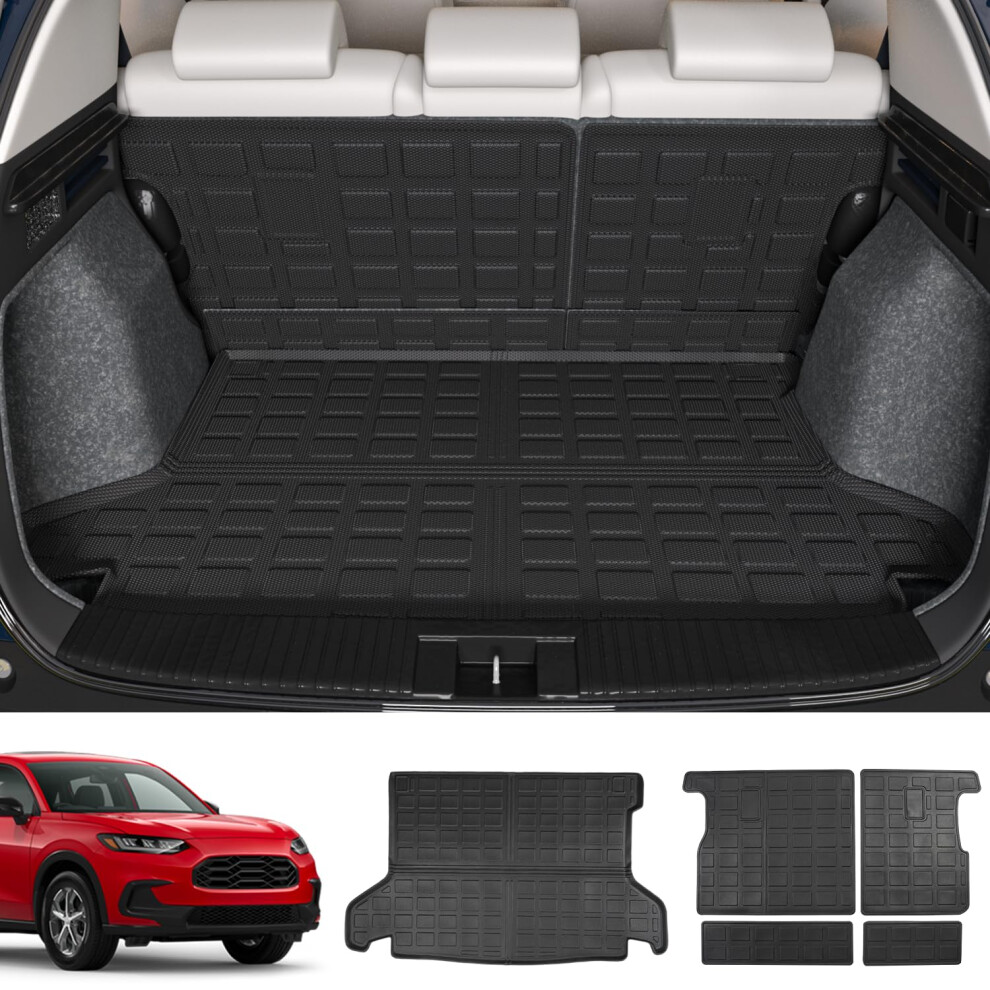 Cargo Mat Compatible With 2016 Honda Hrv Cargo Liner Trunk Mat Backrest Trunk Liner Replacement For 2016 Honda Hrv Accessories 6493810927072