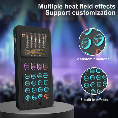 New Voice Changer Device with 8 Sound Effects Lighting B 2
