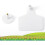 100 stuks blanco koe oormerken grote plastic vee oormerken wit 5